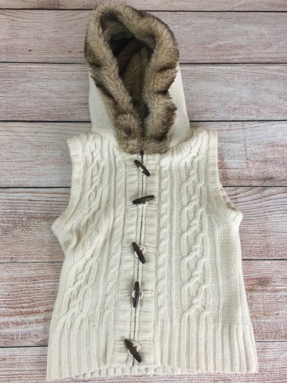 Faux fur vest size medium